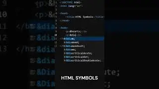 How To Add Symbols In HTML | HTML Symbols Tags 