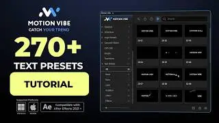 Text Animation Presets After Effects Tutorial