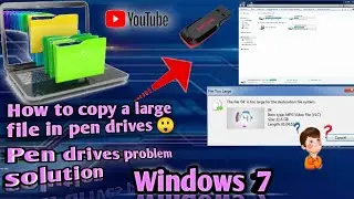 Long file not copy in pen drives| problems with copy paste files from pen drive (solution) pendrive
