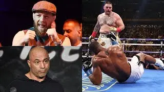 Conor McGregor & Joe Rogan reacts after Andy Ruiz Jr. ‘shocks the world’ in win over Anthony Joshua