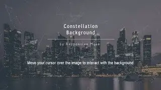 Free Constellation Background  | Adobe Muse Widget