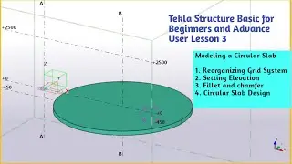 Circular Slab Modeling in Tekla [Structure