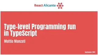 Type-level Programming ƒun in TypeScript - MATTIA MANZATI
