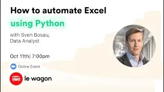How to automate Excel using Python - Online Workshop