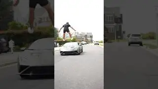 I Jumped Over A Lamborghini‼️🔥 #lamborghini #pr #omg