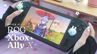 🐈‍⬛ portable pc gaming at its peak (everything) on an ASUS ROG Xbox Ally X | ft. genshin, e33, wwm ✿