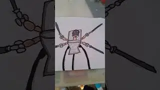 как нарисовать skibidi туалета с мечами