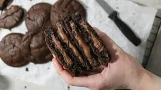 NUTELLA CHOCOLATE LAVA COOKIES