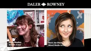 @AliciaHaydenWildlife interview with host & mixed media artist, @JenDixon | Daler-Rowney Artists