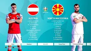 PES 2021 - Austria vs North Macedonia - EURO 2020 - Gameplay PC