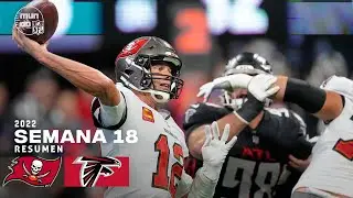 Tampa Bay Buccaneers  vs. Atlanta Falcons | Semana 18 NFL 2022 | Resumen Highlights | 8 Ene, 23