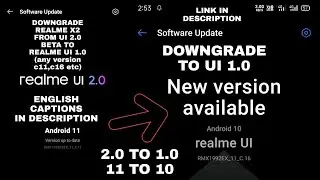 REALME X2 DOWNGRADE FROM REALME UI 2.0 TO REALME UI 1.0