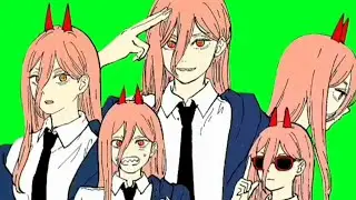 Anime Green Screen Mask: Power