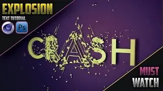 3D EXPLOSION TEXT EFFECT | Tutorial | Cinema 4D & Photoshop