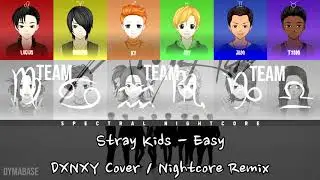 🔴 Nightcore - Easy by Stray Kids (스트레이 키즈) | DXNXY | Spectral Nightcore