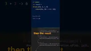 How is the reduce() method working? #javalanguage #javacodinginterview #javacoding #javatips