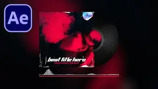Vinyl 💿 After Effects audio react template | After Effects type beat template