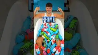 How Many Bottles of PRIME to Fill my Bathtub? #shorts