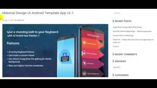Material Design UI Android Template App v2 1 free download