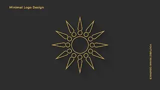 Sun logo design in Illustrator | Illustrator tutorials | Best Logo Design Ideas