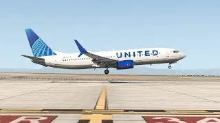 United New Livery 737-800 Go Around and Landing In Denver || X-Plane 11