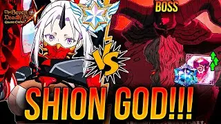 SHION SLIME COLLAB vs REY DEMONIO PVE!!! 📈 TOP TIER TEAM HELL! 🙂 | Seven Deadly Sins: Grand Cross
