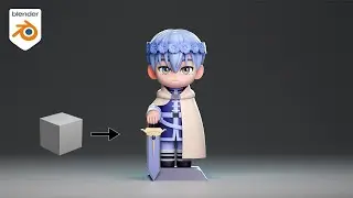 3D Cute Character Modeling in Blender - Himmel Chibi