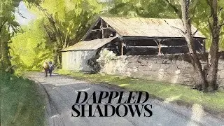 How to Paint Dappled Shadows in Watercolor