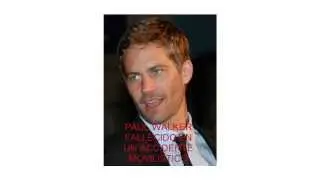 MUERTE DE PAUL WALKER - ACCIDENTE AUTOMIVISLITICO 30 DE NOVIEMBRE 2013