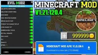 Minecraft Mod Apk v1.21.120.4 | No Password Unlocked Everything | Minecraft Mod Menu 2025