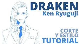 DRAKEN Ken Ryuguji Tokyo Revengers CORTE Y TRENZA (Tutorial de cabello para HOMBRES ) cosplay