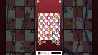 Snakes and ladders 2 player game play | Snake & ladder gameplay#ladder #snake #games