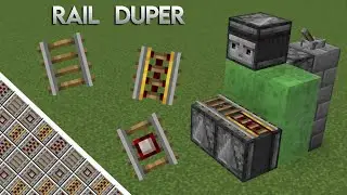 Easy beginner infinite rail generator in minecraft within a minute || #minecraft
