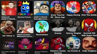 Roblox, 456 Survival But It’s Prison, Sandbox In Space, Tom Friends, Mr Meat 2, Snake Battle