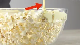 Despeje chocolate branco entre 2 tigelas e sua noite de filmes será inesquecível!