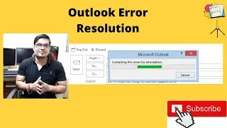 Contacting the server issue in Outlook ( Hindi )