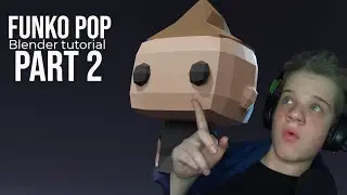 How to make a Funko Pop in blender | part 2 modeling and texturing