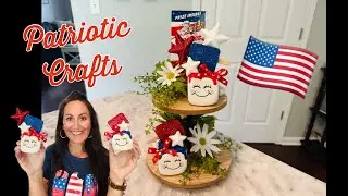 ✨PATRIOTIC CRAFTS✨DOLLAR TREE DIY’s ❤️🤍💙 CUTE & EASY