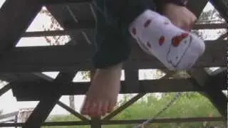 Cute Girl takes off her Socks and Shows her Pretty Little Feet