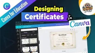 How to Design Certificates in Canva | Step by Step Guide by Genius Junkie