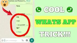 COOL NEW WHATSAPP TRICK 2017 | Calculater & Wikipedia On WhatsApp | Whatsapp Trick