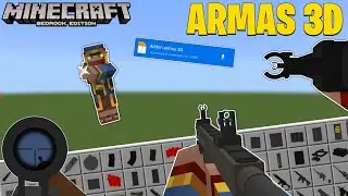 👉EL MEJOR ADDON DE ARMAS 3D PARA MINECRAFT BEDROCK 1.21👈
