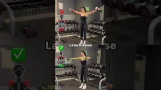 Lateral Raise Form Tips ✅ #shoulder #shoulderworkout #shoulderexercises #shoulders #fitnesstips #gym