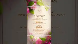 Wedding Invitation Templates After Effects || Project 262