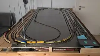 Modellbahnanlage - Teil 05 | Es hat sich etwas getan, nächste Ebene wird Fertig und Zug Fahrt