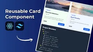 Build a Reusable Card Component with React & Tailwind CSS | Complete Tutorial
