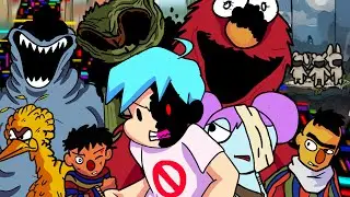 FNF part 2 BROKEN STRINGS | vs sesame street | LEARN WITH PIBBY | FNF ANIMATION