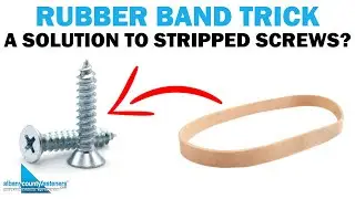 Removing Stripped Screws with a Rubber band | Quick Tips