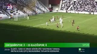 DEPLASMANDA ESKİŞEHİRSPOR İLE KARŞILAŞAN ES ELAZIĞSPOR, SAHADAN 6-3 GALİP AYRILDI