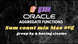 Oracle Aggregate Functions